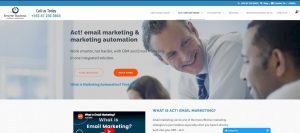 Professional setting up CRM integration at desk