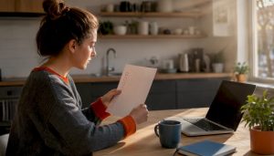 Hands setting up workspace for CRM use