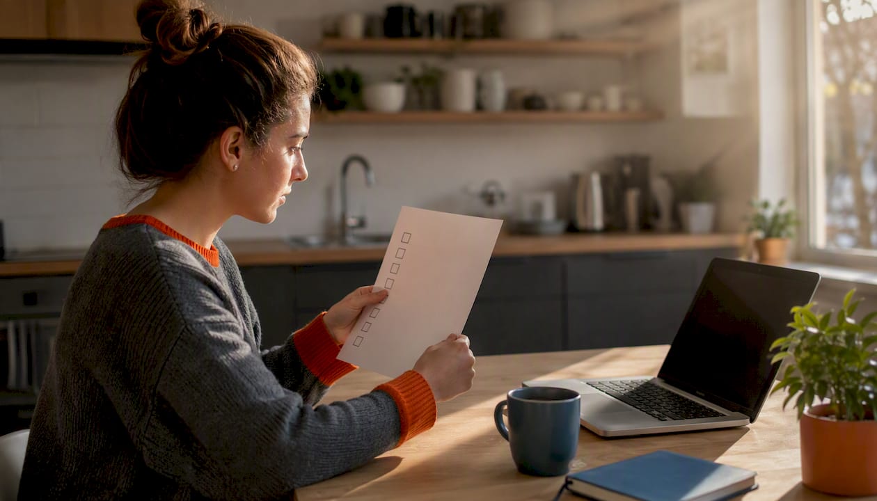 Hands setting up workspace for CRM use