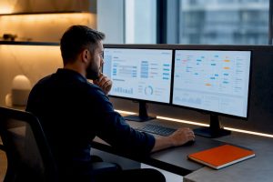 1789297613290_Analyst-comparing-CRM-and-CDP-data-flows Analyst comparing CRM and CDP data flows