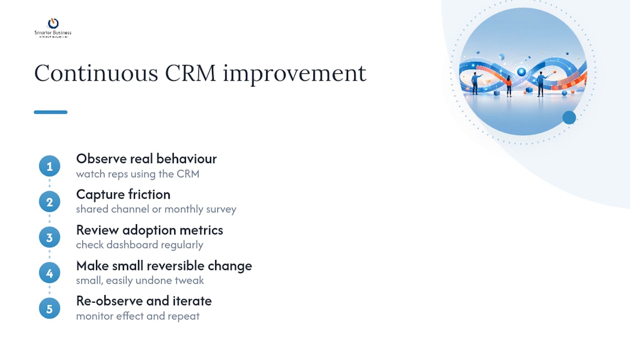 CRM improvement feedback loop