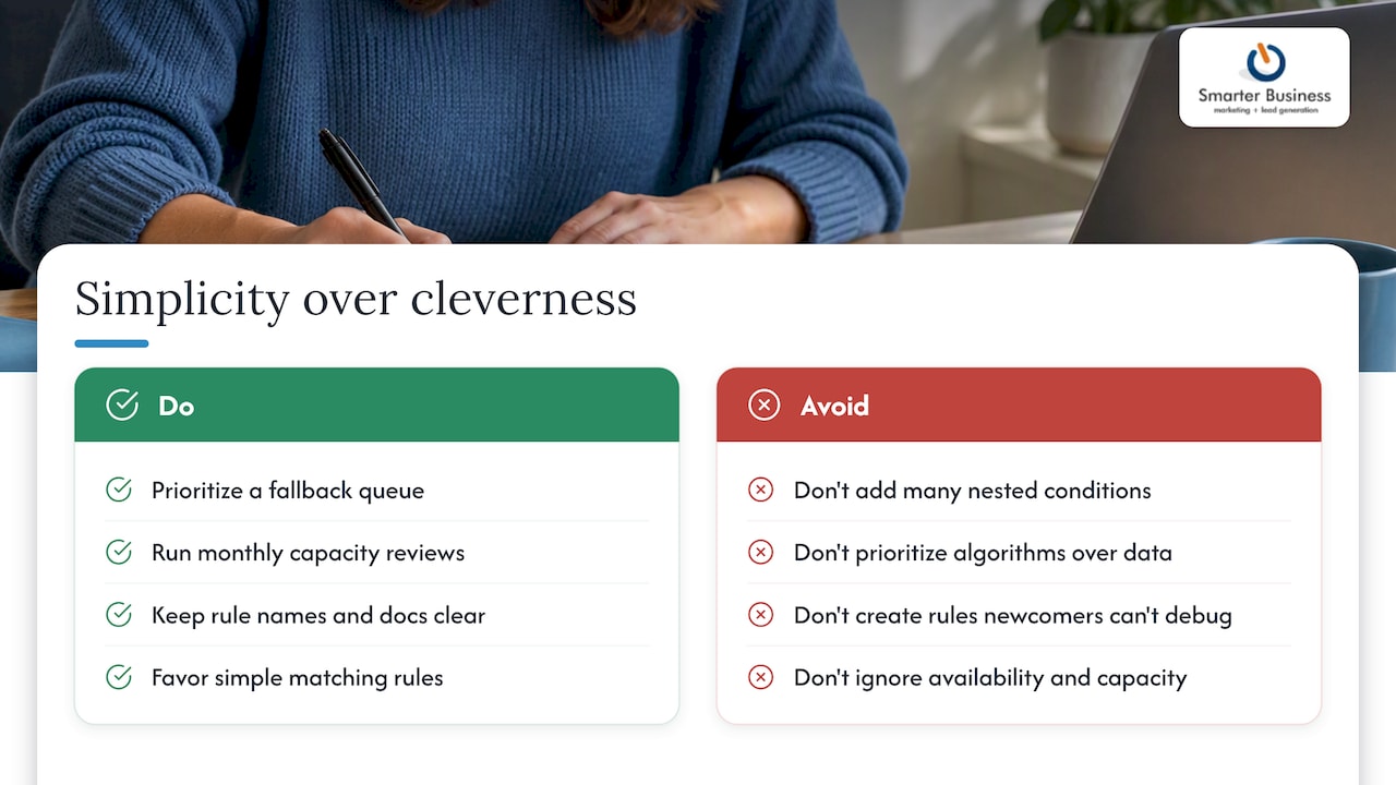 Why simplicity beats cleverness here — overview diagram